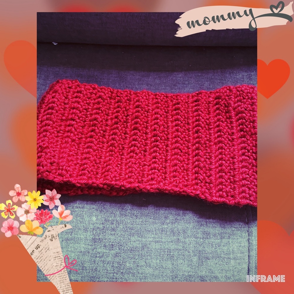 Cherry infinity scarf/short